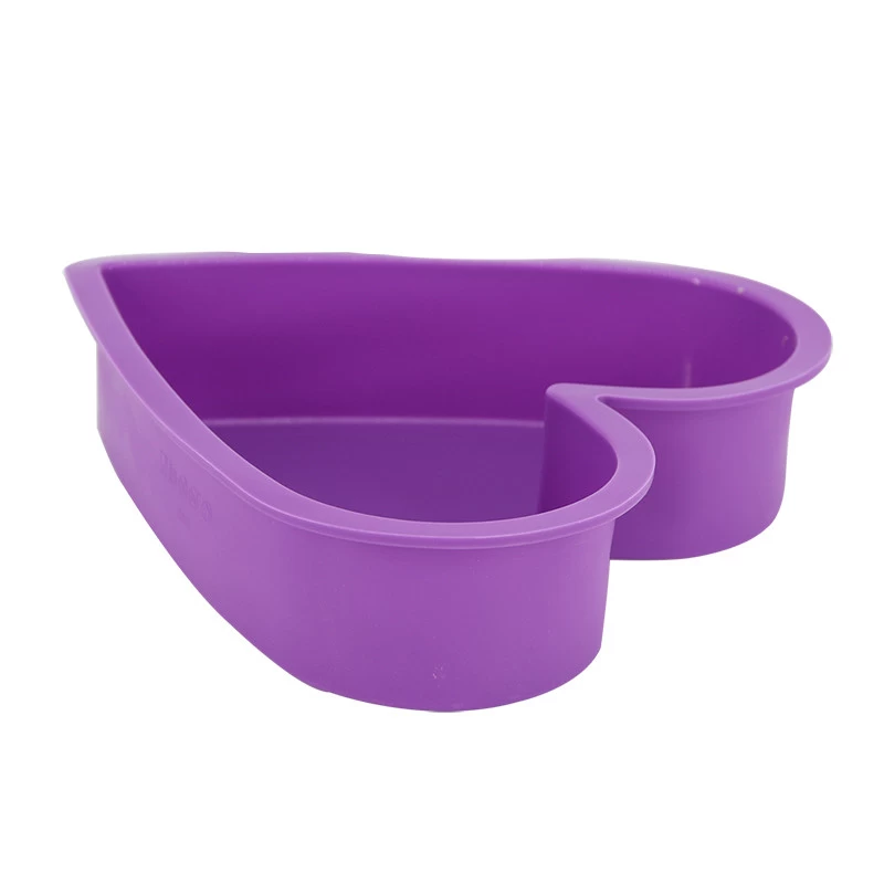 قالب كيك سيليكون على شكل قلب، SL003 - بنفسجى